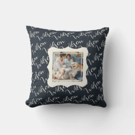 Create Your Own "Wilson" Family Photo Throw Pillow Kissen