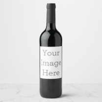Create Your Own Wine Bottle Label (3.5" x 4") Weinetikett