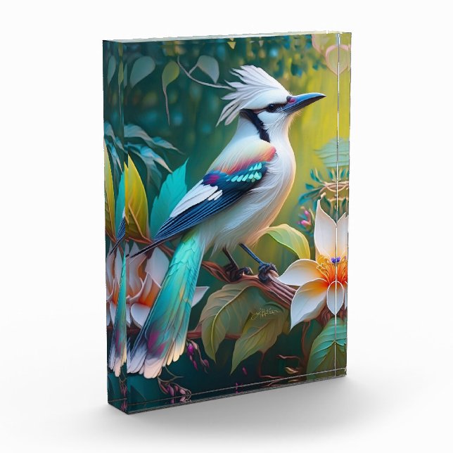 Created Aquamarin Winged Jay Fotoblock (Links)