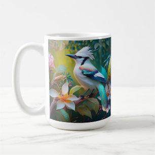 Created Aquamarin Winged Jay Kaffeetasse
