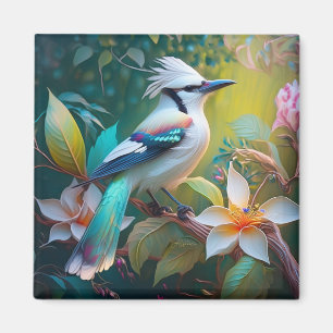 Created Aquamarin Winged Jay Magnet