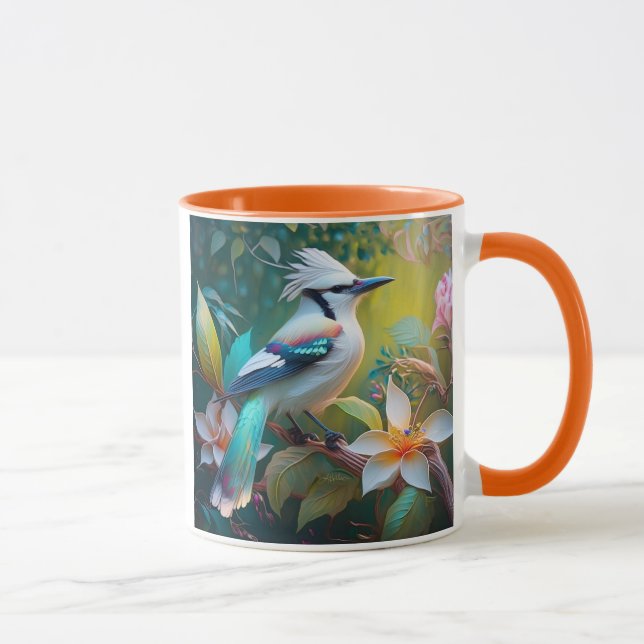Created Aquamarin Winged Jay Tasse (Rechts)