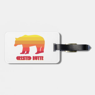 Created Butte Colorado Rainbow Bear Gepäckanhänger