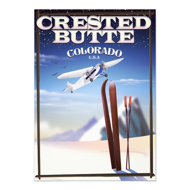 Created Butte Colorado Reiseplakat Fotodruck (Vorne)