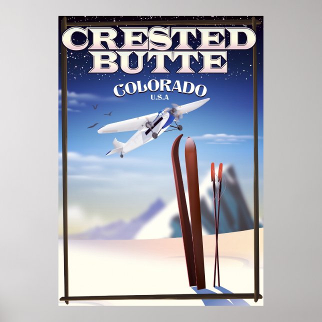Created Butte Colorado Reiseplakat Poster (Vorne)