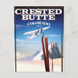 Created Butte Colorado Reiseplakat Postkarte