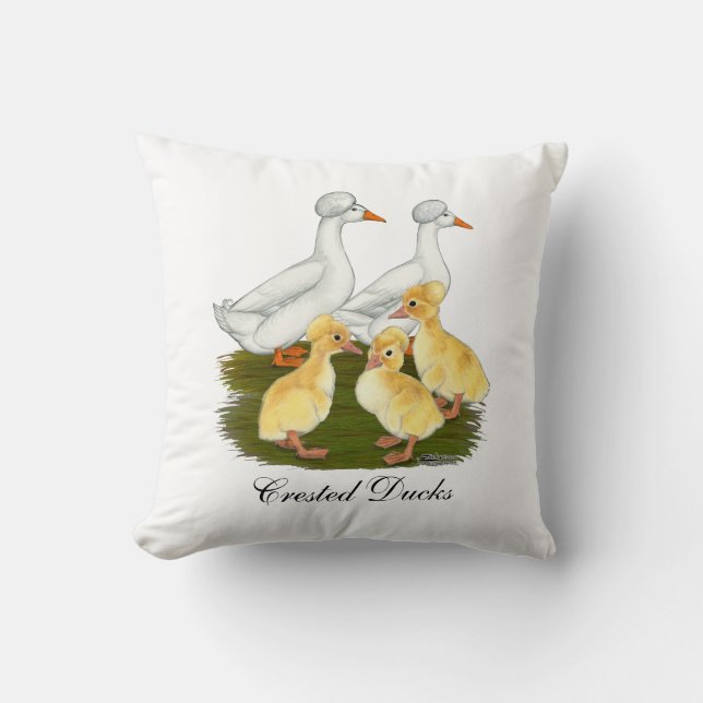 Created Duck Family Kissen (Vorderseite)