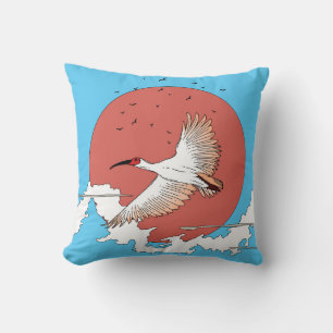 Created Ibis in Flight Kissen