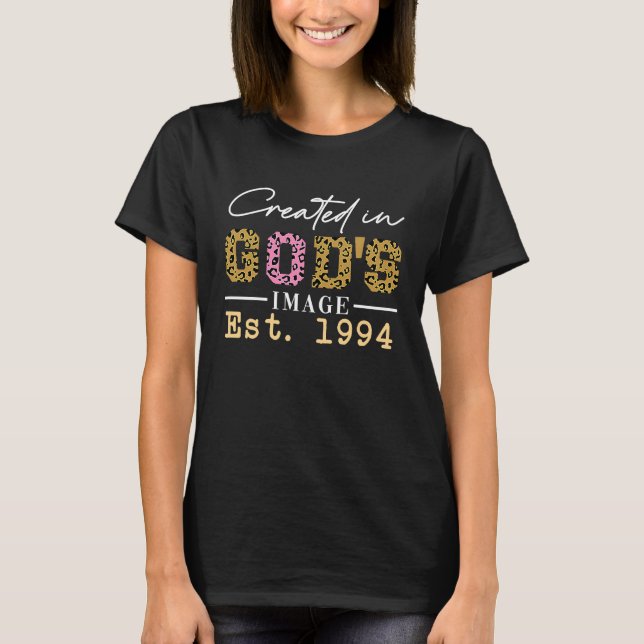 Created in God's Image Established 1994 T-Shirt (Vorderseite)