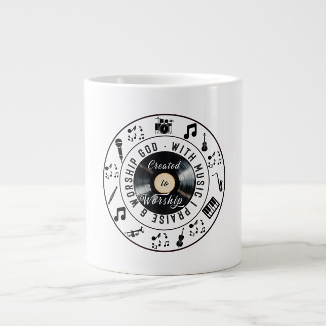 Created to Worship Jumbo-Tasse (Vorderseite)