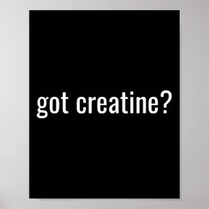Creatine bekommen Lustiges Creatine Bodybuilding Poster