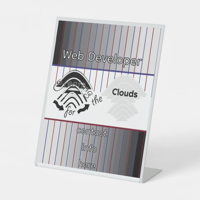 Creating Pedestal Sign Sockelschild (Vorderseite)