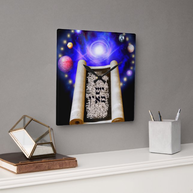 Creatio Ex Nihilo Quadratische Wanduhr (Büro)