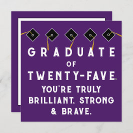 Creative Abschluss Class of 2025 Karte