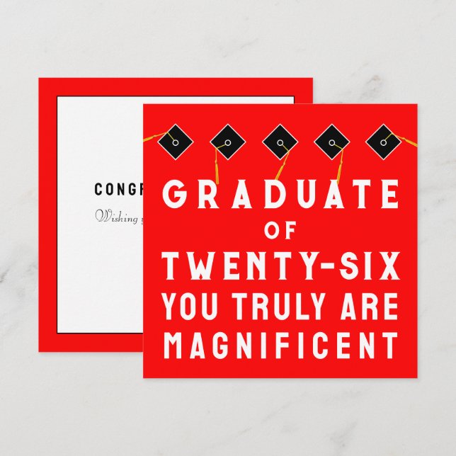 Creative Abschluss Class of 2025 Karte (Vorne/Hinten)