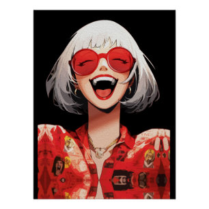 Creative Anime Wall Art   Mädchen 16 Poster