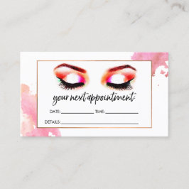 Creative Aquarellbilder/Augenbrauen Ernennung Terminkarte