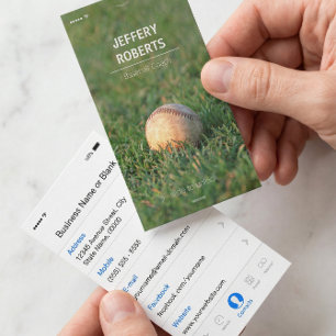 Creative Baseball Coach Baseball Trainer Visitenkarte