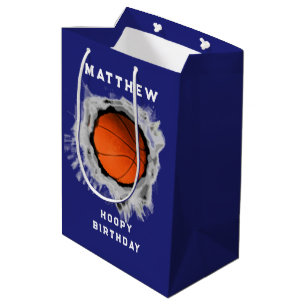 Creative Basketball Birthday Medium Geschenktasche Mittlere Geschenktüte