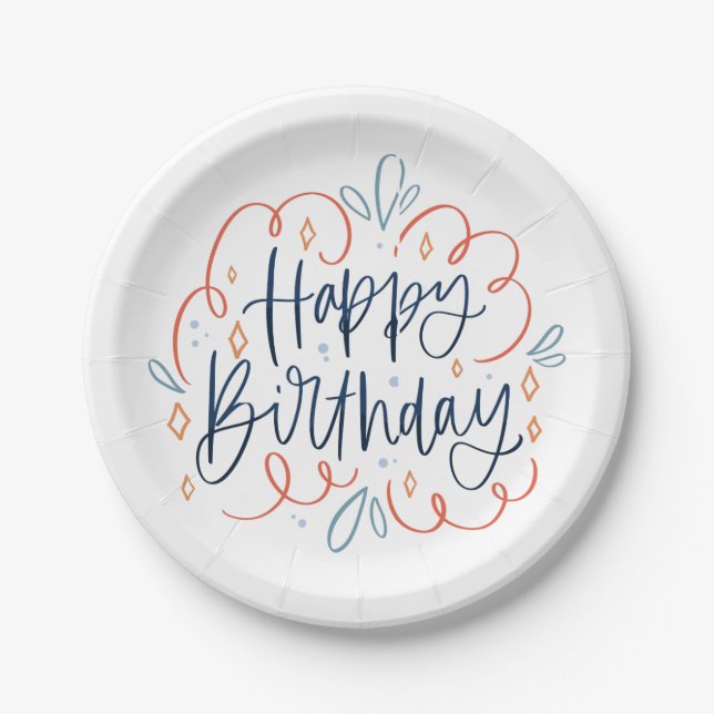 Creative Birthday Paper Plate Pappteller (Vorderseite)
