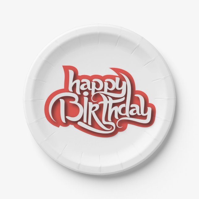 Creative Birthday Paper Plate Pappteller (Vorderseite)