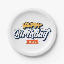 Creative Birthday Paper Plate Pappteller