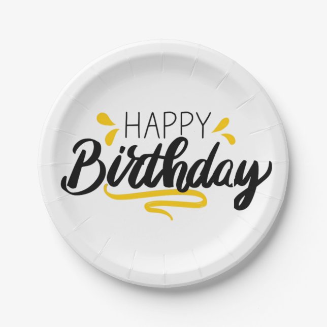 Creative Birthday Paper Plate Pappteller (Vorderseite)