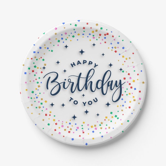 Creative Birthday Paper Plate Pappteller (Vorderseite)