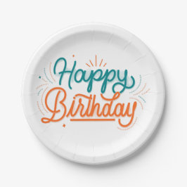Creative Birthday Paper Plate Pappteller