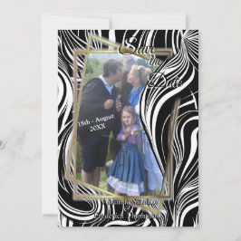 Creative Black and White Seamless Abstrakt Einladung