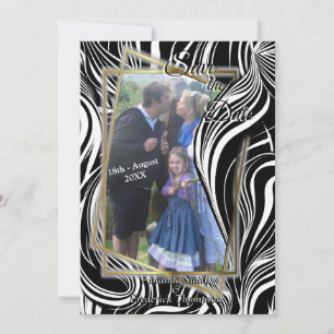 Creative Black and White Seamless Abstrakt Einladung