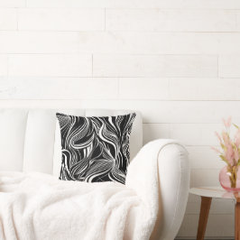 Creative Black and White Seamless Abstrakt Kissen
