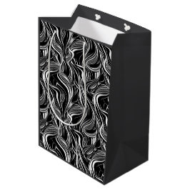 Creative Black and White Seamless Abstrakt Mittlere Geschenktüte