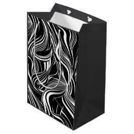 Creative Black and White Seamless Abstrakt Mittlere Geschenktüte
