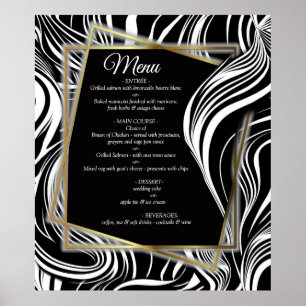 Creative Black and White Seamless Abstrakt Poster