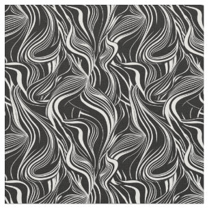 Creative Black and White Seamless Abstrakt Stoff
