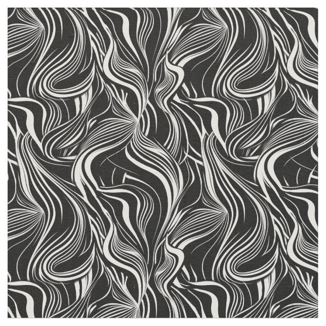 Creative Black and White Seamless Abstrakt Stoff (Nahaufnahme)