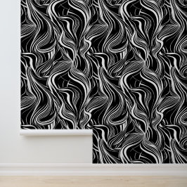 Creative Black and White Seamless Abstrakt Tapete