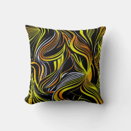 Creative Black and White Seamless Abstrakt Throw Kissen