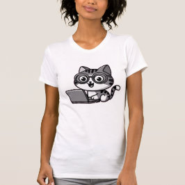 Creative Black Cat Art T-Shirt