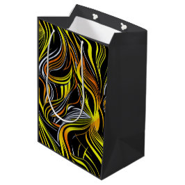 Creative Black, Yellow & O Nahtlos Abstrakt Mittlere Geschenktüte