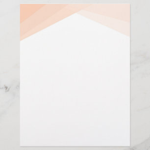 Creative Blank Template Custom Apricot White Color Briefbogen