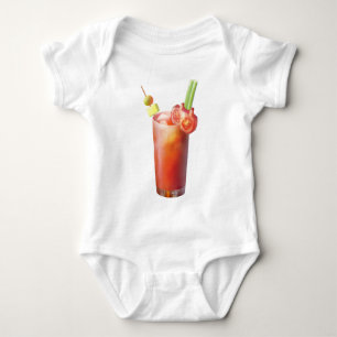 Creative Bloody Mary Cocktail Baby Strampler