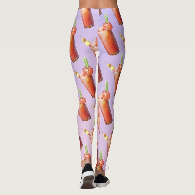 Creative Bloody Mary Cocktail Leggings (Rückseite)