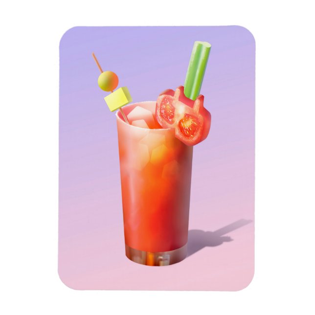 Creative Bloody Mary Cocktail Magnet (Vertikal)