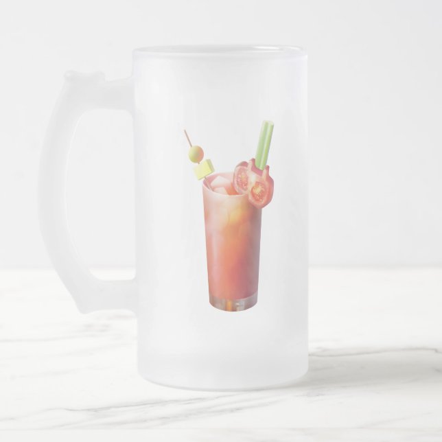 Creative Bloody Mary Cocktail Mattglas Bierglas (Links)