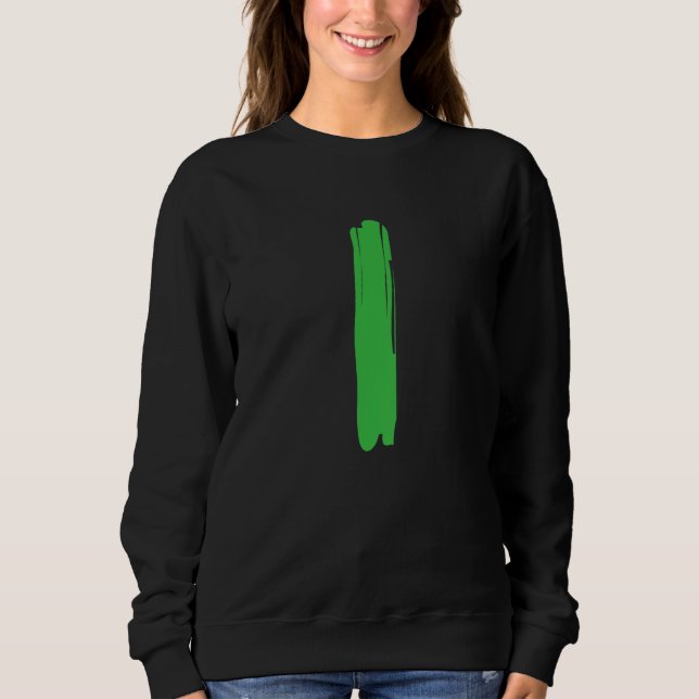 Creative Bold Green Letter I - Design Alphabet - M Sweatshirt (Vorderseite)