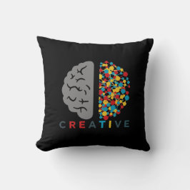 Creative Brain Colorful Thought Network Kissen