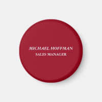 Creative Carmine Red Minimalistisch Classical Ital