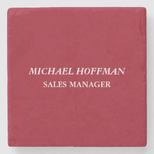 Creative Carmine Red Minimalistisch Classical Ital Steinuntersetzer